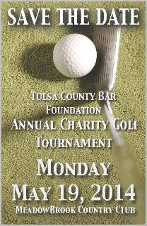 Image of a poster with golf tournament date